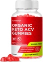 Organic Keto ACV Gummies - Gluten-Free & Sugar-Free Aceto di sidro di mela supplemento per gli uomini delle donne (1000MG)