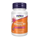 NOW Integratori alimentari, Vitamina D-3 1.000 UI, Frutta naturale, Supporto strutturale*, 180 Masticabili