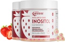 Inositol Gummies, Integratore Inositolo con Myo-Inositol & D-Chiro Inositol + Vitamina D3, Rapporto ideale 40:1, con Magnesio Glycinate 400mg, Supporta Ciclo Regolare per Donne, Vegan, 2 Pack