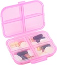 Organizzatore di Pillole di viaggio Piccolo 8 scomparti di Griglia Portacandele Box - Custodia contenitore di medicina portatile - Organizzatore settimanale giornaliero di farmaci