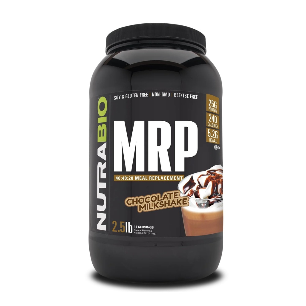 NutraBio MRP – Polvere proteica completa di sostituzione del melo, 2.5lbs - Cioccolato
