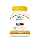 21st Century Biotin Tablets, 10.000 mcg, Unflavored 120 Count