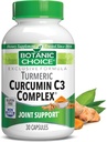 Botanic Choice Curcumin C3 Complesso con Bioperine - Supplemento giornaliero adulto - 30 pillole