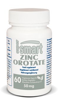 Supersmart - Zinc Orotate Supplemento 100mg al giorno (Forma avanzata) - Supporto immunitario - Energy & Metabolism Booster - Mild Acne Pills - Skin Health | Non-GMO & Gluten Free - 60 Capsule Vegetariani