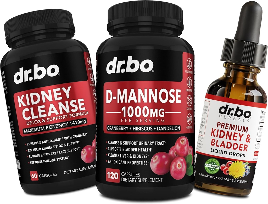 Accessori per la pulizia del rene & D - Supplementi per la pulizia del rene &amp; supporto della vescica Supplemento di gocce liquide, D-Mannose 500mg 1000mg Capsule - Mirtillo DMannose, Reni di supporto, Salute del tratto della vescica e urinaria