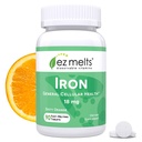 EZ Melts Dissolvable Iron Supplement 18 mg, Sugar-Free, 3-Month Fornitura - 90 conteggio (Pack of 1)