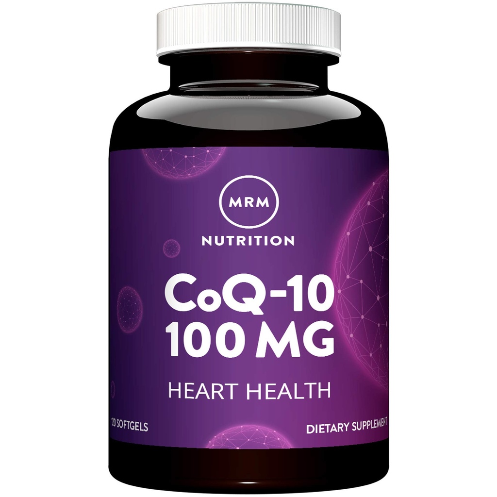 MRM Nutrition COQ-10 100mg | Naturalmente derivato | Heart Health | Antiodidant | Biodisponibilità potenziata | Gluten-Free | 120 Serve