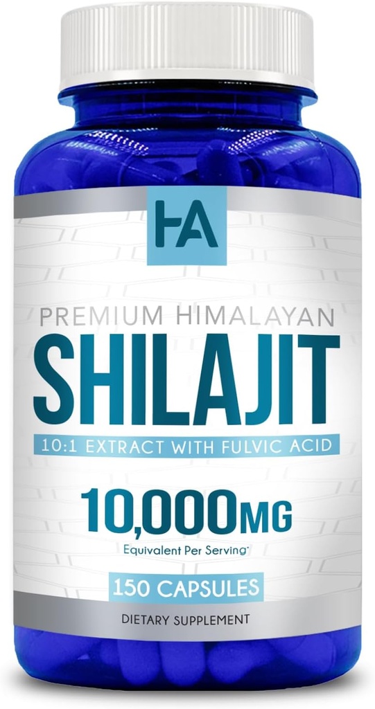 Extra resistenza Shilajit capsule | Taste Free Shilajit per gli uomini e le donne 10000mg Equivalente con naturale occurring Trace Minerals e acido Fulvic | Vegan Non-GMO & Made in cGMP Labs (150 Servings)
