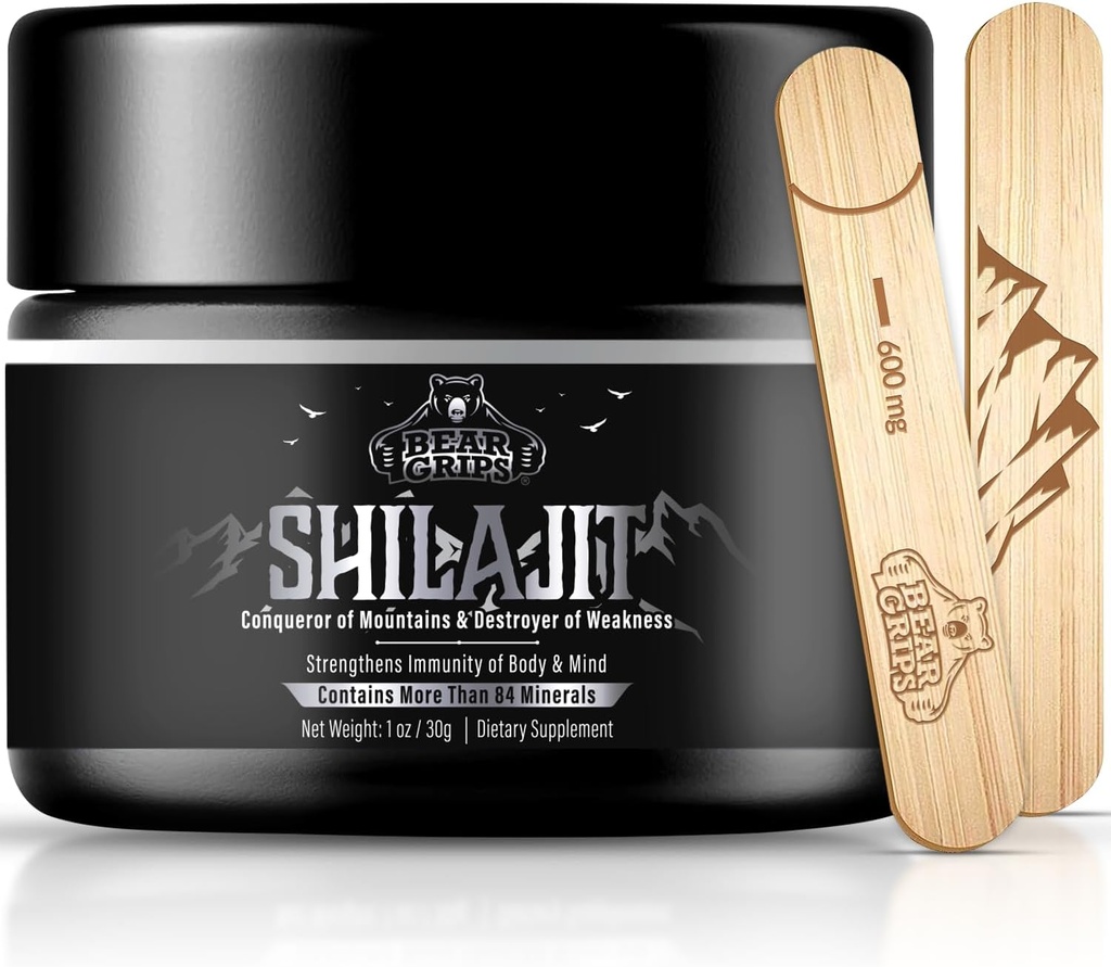 Shilajit Pure Himalayan Organic - Pure Himalayan Shilajit Supplement - Shilajit originale per gli uomini puro Shilajit Resina con 85+ minerali Trace e acido Fulvic, Metabolismo di sostegno e sistema immunitario - 30g