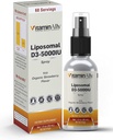 Liposomal Liquid Vitamina D3-5000IU Spray | 2 mesi di alimentazione |1 fl oz | Non-GMO | Zucchero Free| Gluten Free | Viaggi Friendly | Supporti Bone Salute, Sistema immunitario e Mood sano