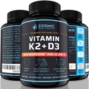 K2 D3 supplemento di vitamina 5000 Iu - per le ossa più sane, sangue, cuore e migliore immunità - aumento dell'assorbimento del calcio con bioperina - 100% naturale e privo di allergeni - vitamina D3 K2 Mk7 5000 Iu
