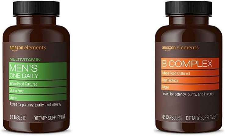 Elements Men's One Daily Multivitamin (65 compresse) e Elements B Complex (65 capsule)