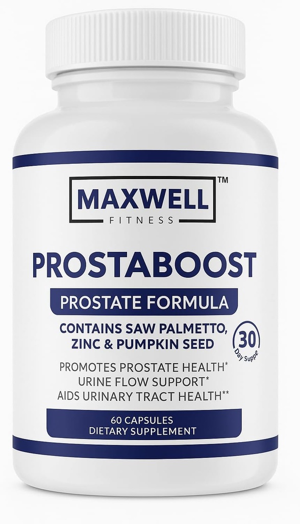 Prostapure per uomini Boost supporto alla prostata maschile con Saw Palmetto, Zinc, Selenium & 19 Herbs - Formula di controllo del flusso urinario e della vescica, 60 tappi Veggie