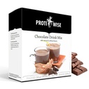 Miscela di bevanda proteica elevata | Cioccolato | Calorie basse, basso grasso, basso zucchero, Keto Friendly | 7/Box