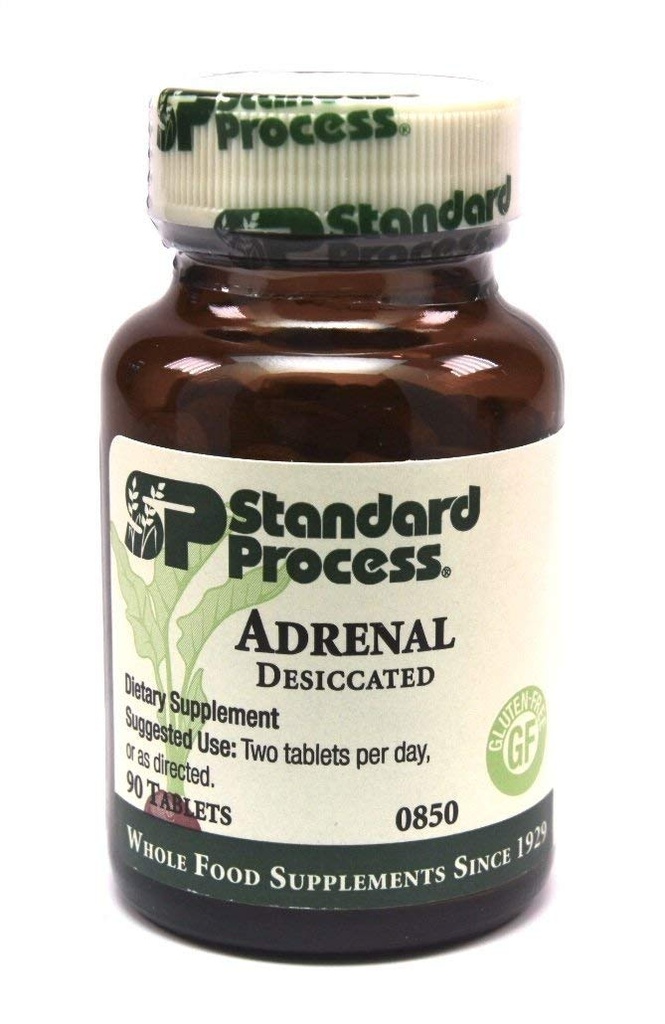 Sostegno adrenale/adrenale di processo standard per la produzione di energia, la funzione del sistema immunitario e la salute surrenale, senza glutine, 90 compresse