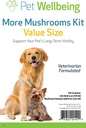 Pet Wellbeing More Mushrooms Kit per cani - Immune System Support and Antioxidant Protection - Vet-Formulato con tacchino, Reishi, Maitake, Astragalus
