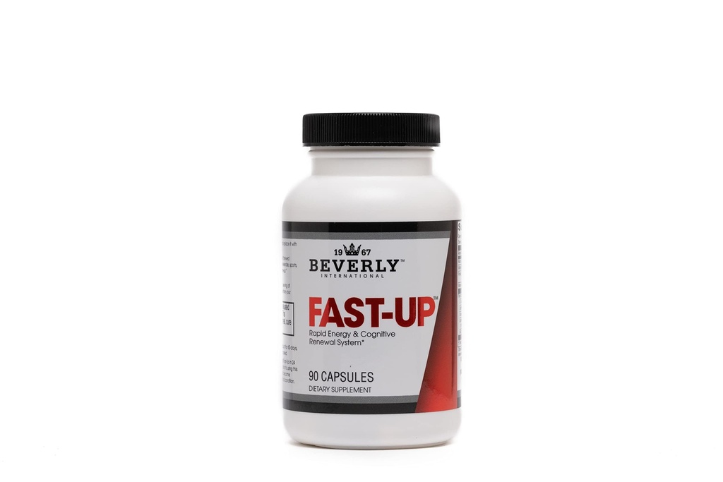 Beverly International Fast-Up, 90 capsule. Feel-Better, Get Clarity, Clear Focus-Brain Booster. Ups Mood, New Energy, Pre-Workout Fuel, Motivation e Cognitive Performance in Moments.