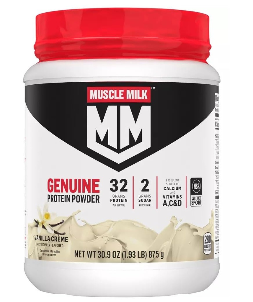 Muscolo Latte magra Vanilla Creme Protein Powder, 1.93 Pound (Pack of 1)