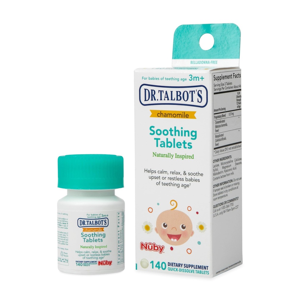 Camomilla del Dr. Talbot Soothing Tablets, Quick Dissolve, 140 Conte