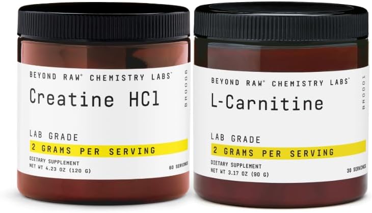 BEYOND RAW Creatina HCL polvere + L-Carnitina polvere Bundle