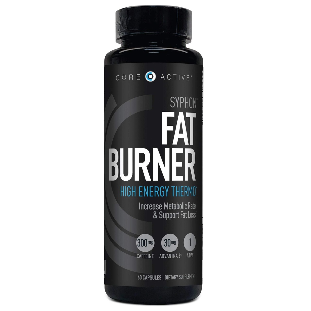 Nucleo attivo Syphon Thermogenic Fat Burner per gli uomini, Keto Pills, Advantra Z per l'energia, messa a fuoco, controllo dell'appetito, aumentare il metabolismo integratori di tonificazione del muscolo, perdita di peso pillole per le donne - 60 capsule