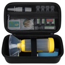 Elonbo Carrying Case per Asthma Inhaler, Inhaler Spacer per bambini e adulti, Maschere, Inhaler Holder Asthma Travel Organize Bag, Pocket Fits Allergy Meds, Ventolin Inhaler, Nero (solo cassa)
