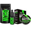Kit di crescita del cuscinetto w/GROW XXL Beard olio/Siero per la crescita dei capelli facciali per gli uomini + 2X Biotin Mustache Wax & Balm per gli uomini - Condizionatore & Softener - Formulato in America