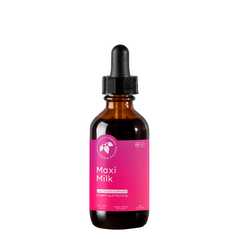 Mountain Meadow Herbs Maxi-Milk- Natural Liquid Lactation Support per aumentare la produzione di latte materno rapidamente e efficacemente per le mamme allattamento - 2 oz