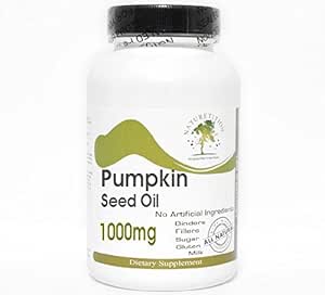 Olio di semi di zucca 1000mg Asciugato emulsionato ~ 200 capsule - No Additivi ~ Integratori di natura