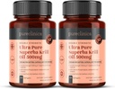 Ultra Pure Krill olio 500mg x 240 capsule (2 Bottiglie) - Fonte nelle acque non inquinanti di Antartico Fornire una ricca alimentazione di Astaxantina, Omega 3 e Vitamina D