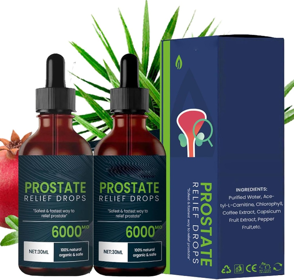 Gocce di trattamento della prostata - Gocce di sollievo della prostata, gocce naturali di erbe della prostata (2pcs)