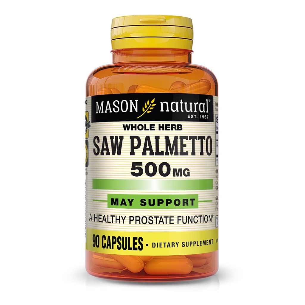 MASON Sega NATURAL Palmetto 500 mg, Supporta la salute e la funzione urinaria della prostata, 90 capsule