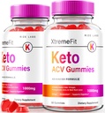 rize labs - Xtremefit Keto ACV Gummies per la perdita di peso avanzata, formula avanzata, supplemento di Aceto di sidro di mele (120 Gummies)