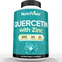Nutrivein Zinc Quercetin Integratore Combinato - Enhanced-Absorption Quercetin con Zinc for Respiratory, Cardio, Immune, & Full-Body Support - Massima biodisponibilità