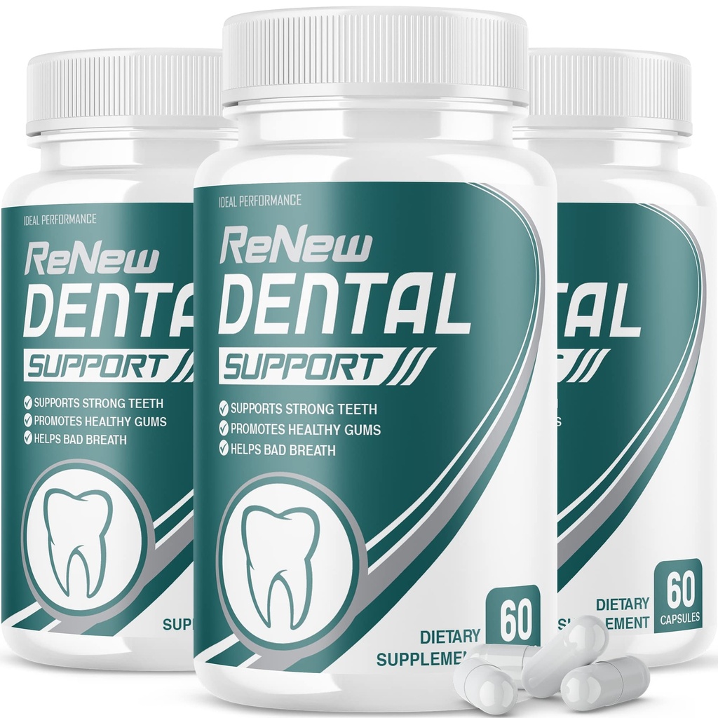 IDEAL PERFORMANCE (3 Pack) Rinnovare le pillole di supporto dentale Cleanser (180 capsule)