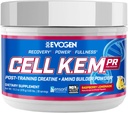 Evogen Cell K.E.M. PR - Post Workout Recovery Powder & Muscle Builder | Creatine Monohydrate, BCAAs | Supports Recovery, Strength & Fullness | Raspberry Lemonade | 30 Servings
