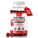 Extreme Beetroot Formula & COQ10 100mg con estratto di semi di uva, per energia di circolazione e flusso, 1500mg Beet Root Gummies Extract Gluten Free 60