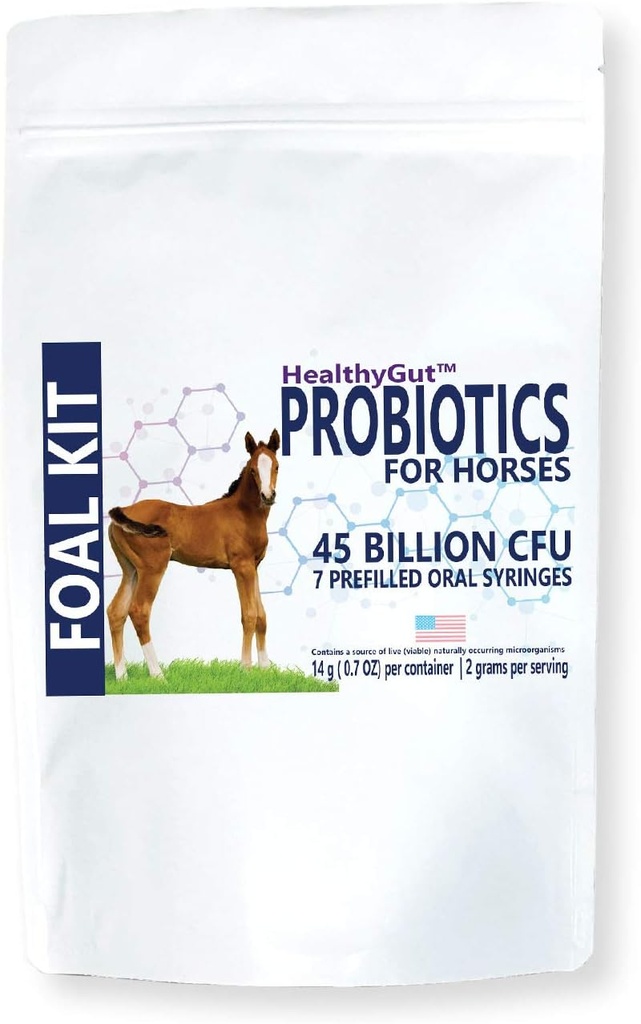 SanoGut Foal Kit per Cavalli Integratore alimentare, Formula All-Natural (14 g)