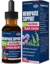Integratore alimentare Menopause Support Drops, Estroven Menopause Relief Tintura per Flash Hot & Night Sweats con Cohosh nero, Valerian. 2o