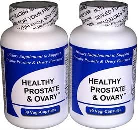 Salute della prostata e dell'ovario - (2 Bottiglie Contiene un totale di 180 Vegi-Capsules) - Concentrato di Herbal Blend - con Crinum Latifolium, Vegan Kosher Caps.