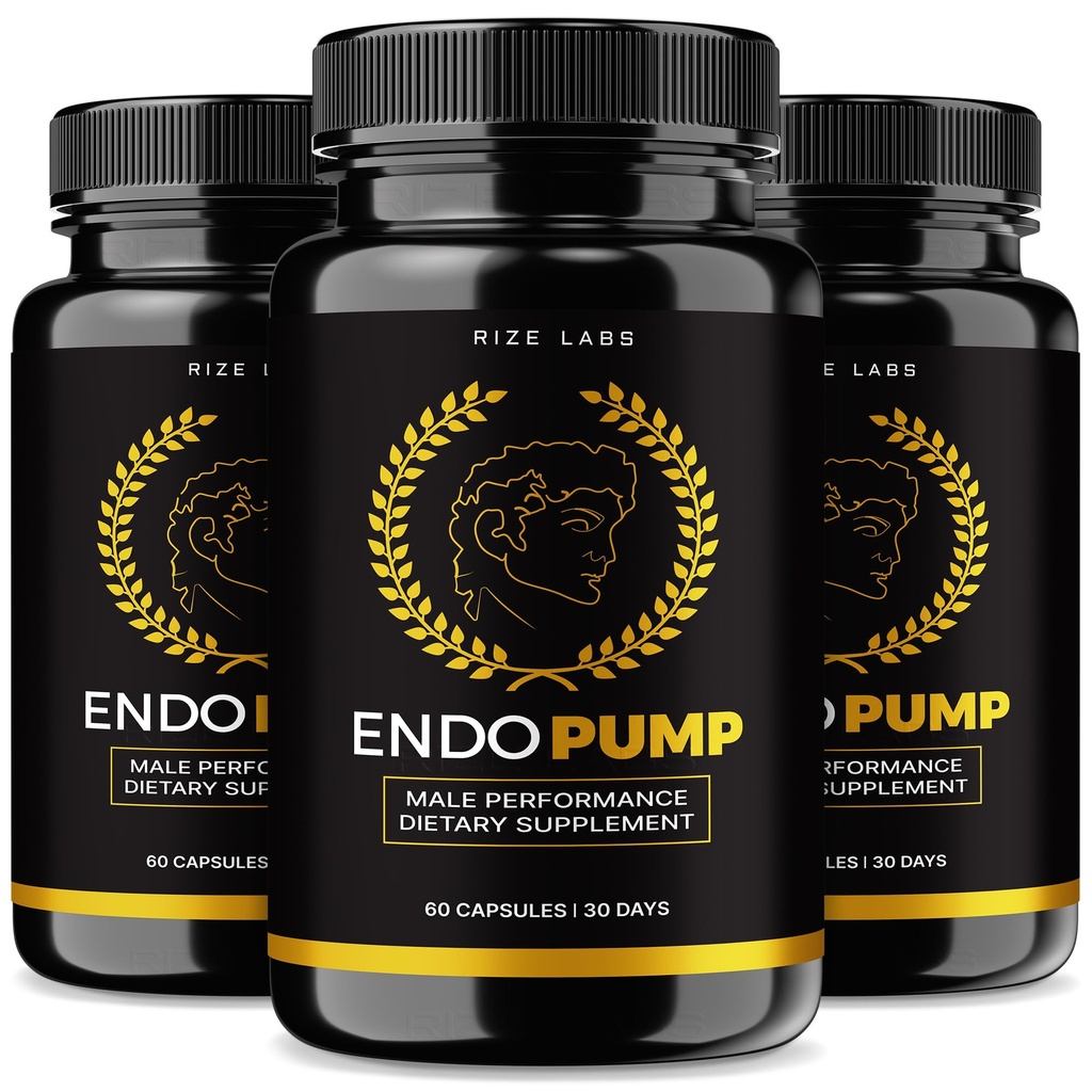 rize labs - EndoPump Capsules Support Supplement, Formula avanzata per le prestazioni maschili, Fornisce pompa di energia e resistenza extra (180 capsule)
