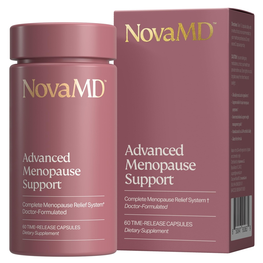 Supplemento di menopausa clinicamente dimostrato per la gestione del peso, flash caldi, maglioni notturni e bassa energia | Integratore di menopausa multi-sintomo completo per le donne