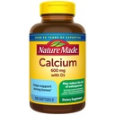 Natura Made Calcio 600 mg con vitamina D3, Integratore alimentare per il supporto Bone, 100 Softgels