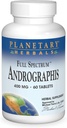 Erbe Planetari Spettro completo Andrographis 400mg - Ayurvedic Herb - 60 compresse