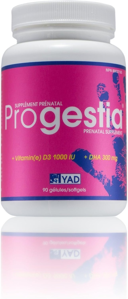 Progestia vitamine prenatali per le donne con gli acidi grassi Omega-3 EPA, DHA, acido folico, ferro, vitamine e nutrienti per la gravidanza pre durante, & post (90 pillole 3 mesi di alimentazione).
