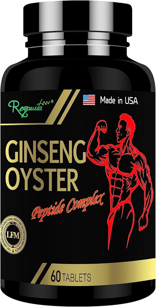Ginseng&Oyster Complex Tablet-Used per aumentare il vostro sistema energetico e immunitario, una formula di Ginseng&Oyster Complex di un giorno, supplemento di potenziamento del materiale, 60 compresse/bottiglia, dose di 15 giorni