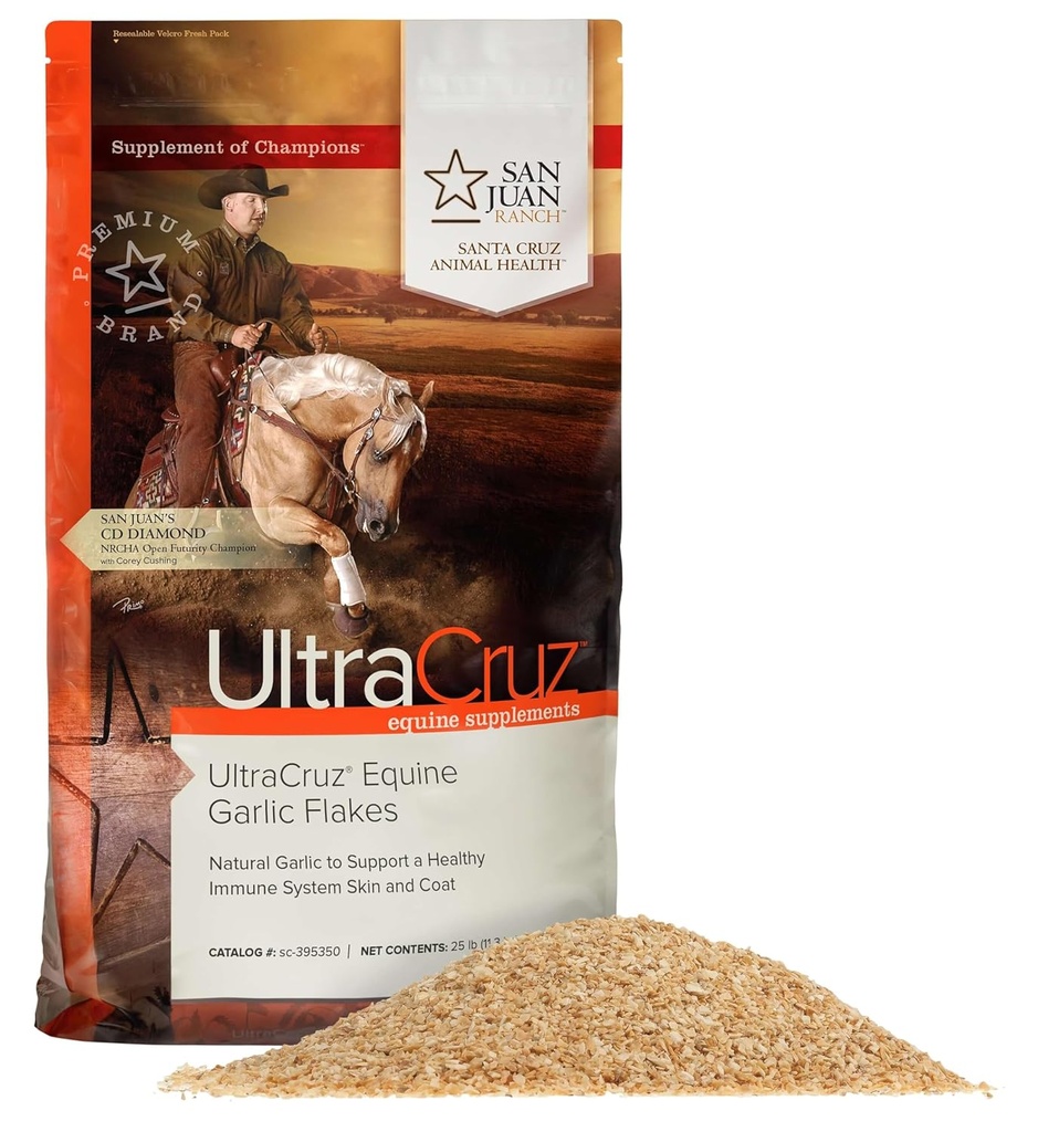 UltraCruz® Equine Fiocchi d'aglio, 25 lb