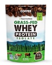 Polvere dell'isolato di proteine del siero del caffè dell'erba di Opportuniteas - polvere di proteine 27g senza dolcificanti artificiali, caffeina 60mg, mucche senza ormoni - 5lb