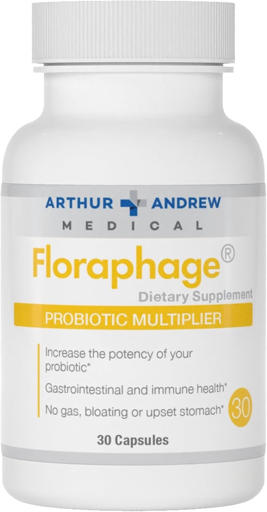Arthur Andrew Medical, Floraphage, Prebiotic Formula e Multiplier Probiotico, 30 capsule