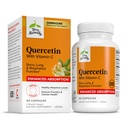 Terry naturalmente Quercetina con vitamina C Assorbimento potenziato - Supplemento Quercetina per il supporto immunitario e la salute cellulare - Supplemento respiratorio per la salute del seno e polmonare - 60 capsule